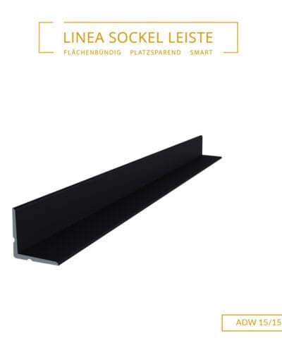 ADW 15/15 - Abdeckwinkel für Schattenfuge in schwarz matt