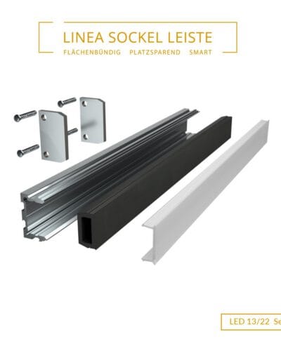 LED 13/22 - Komplettset für putzbündiges LED-Profil