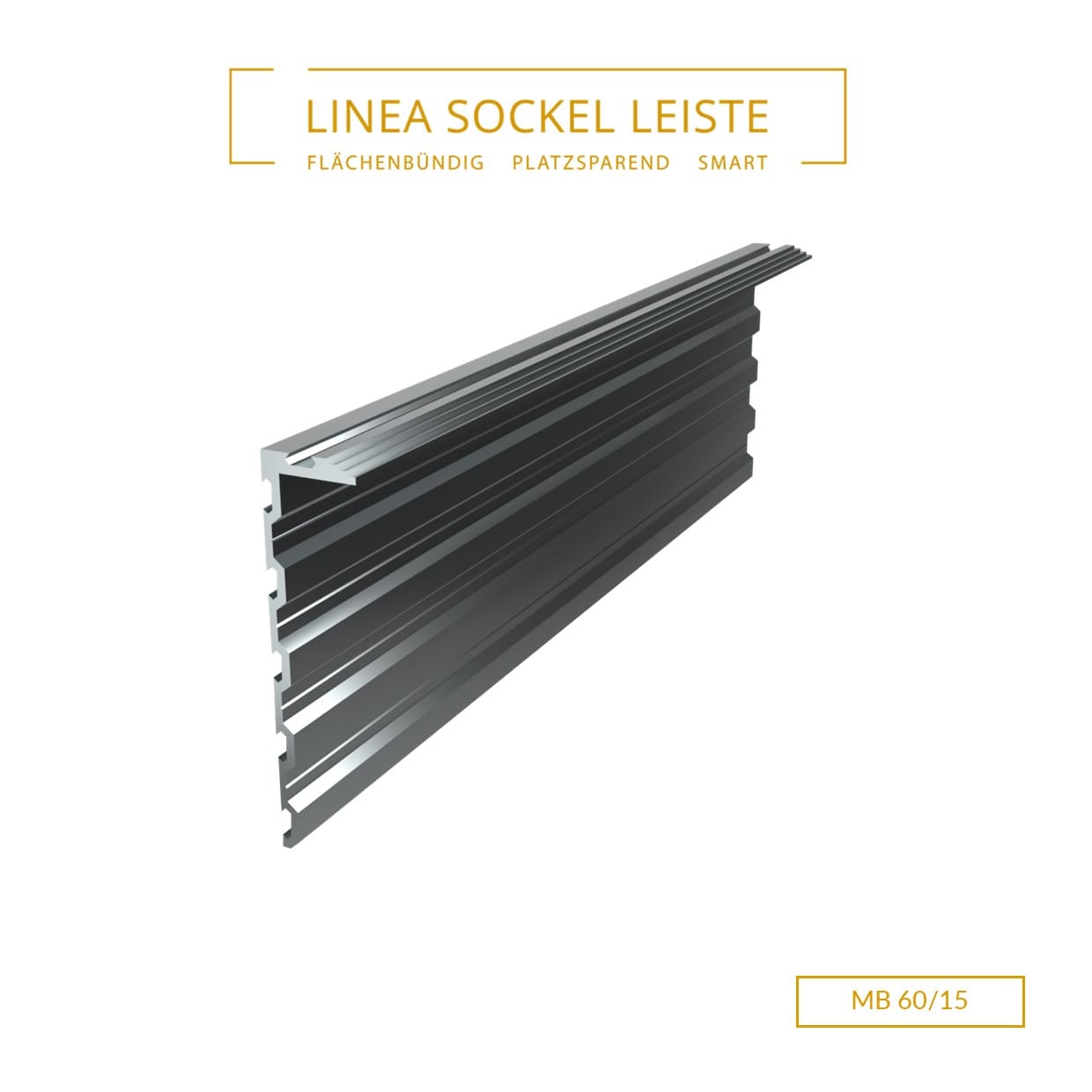 MB 60/15 - bündige Holzleisten, Massiv- & Trockenbau 2,4m