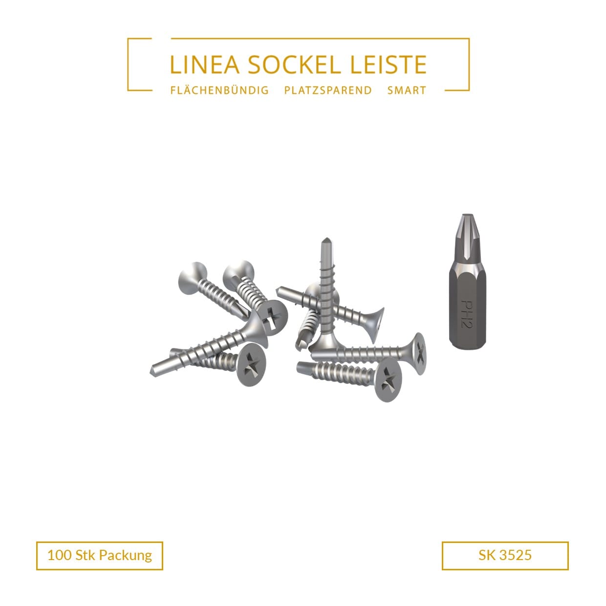 Schrauben für Montage auf Metallständer, 200 Stk