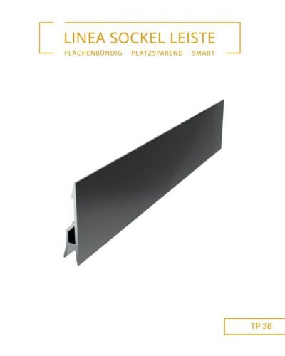 TP 38 - Trägerprofil für Sichtleiste an LED 60/15