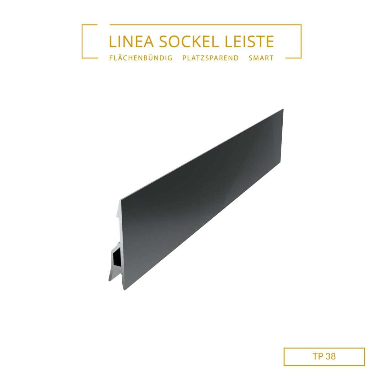 TP 38 - Trägerprofil für Sichtleiste an LED 60/15