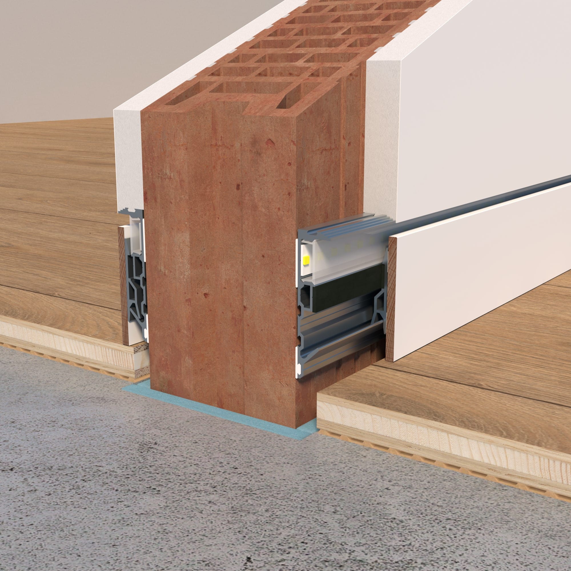 LED 60/15 - Set bündige Sockelleiste mit LED – Bild 4