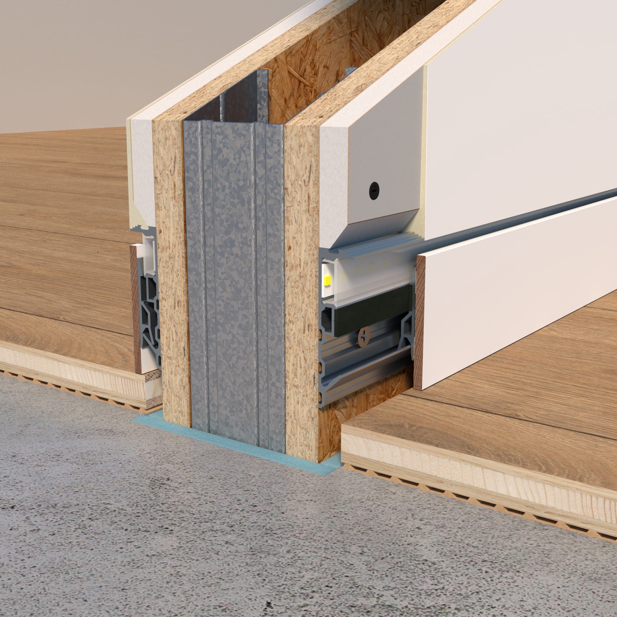 LED 60/15 - Set bündige Sockelleiste mit LED – Bild 5