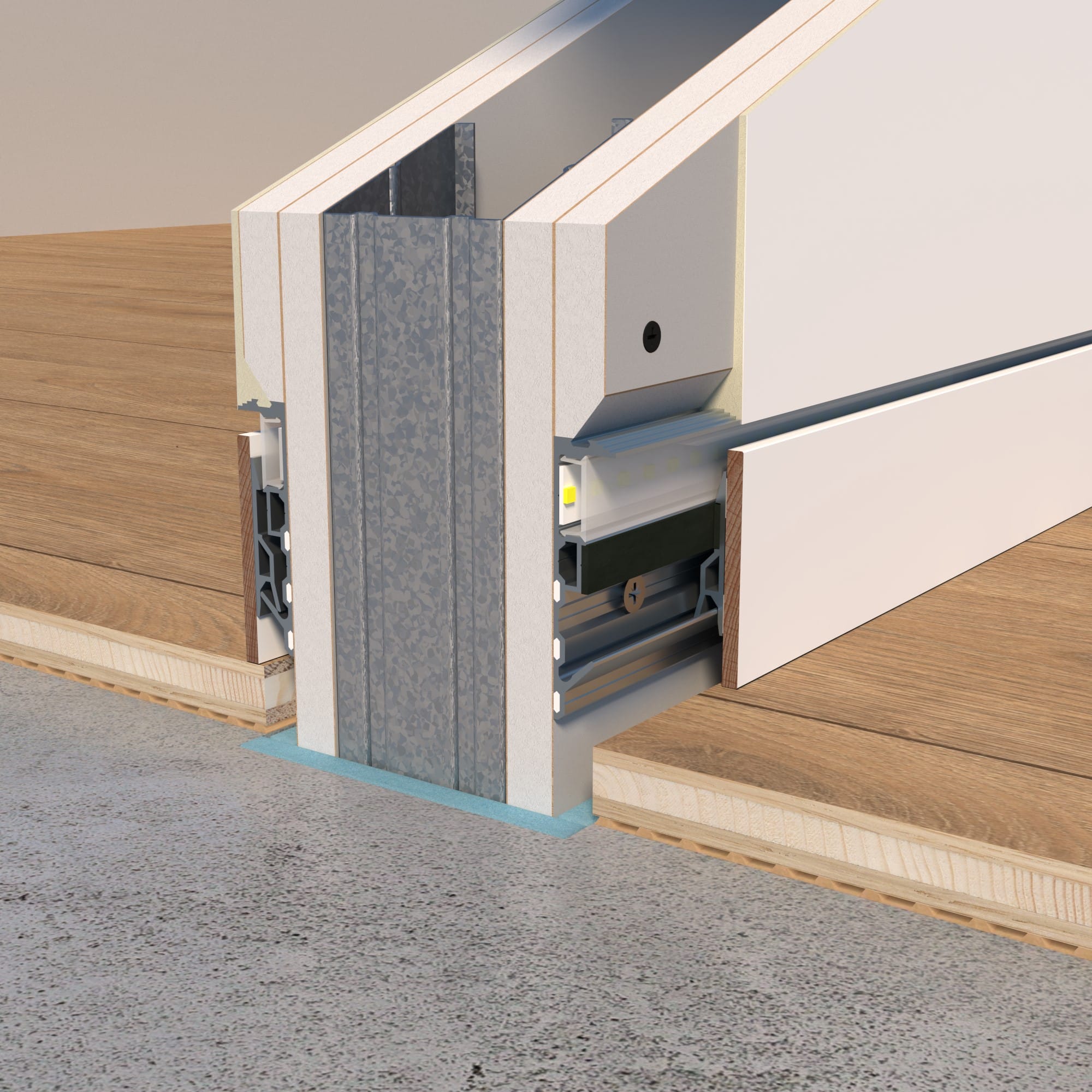 LED 60/15 - Set bündige Sockelleiste mit LED – Bild 6