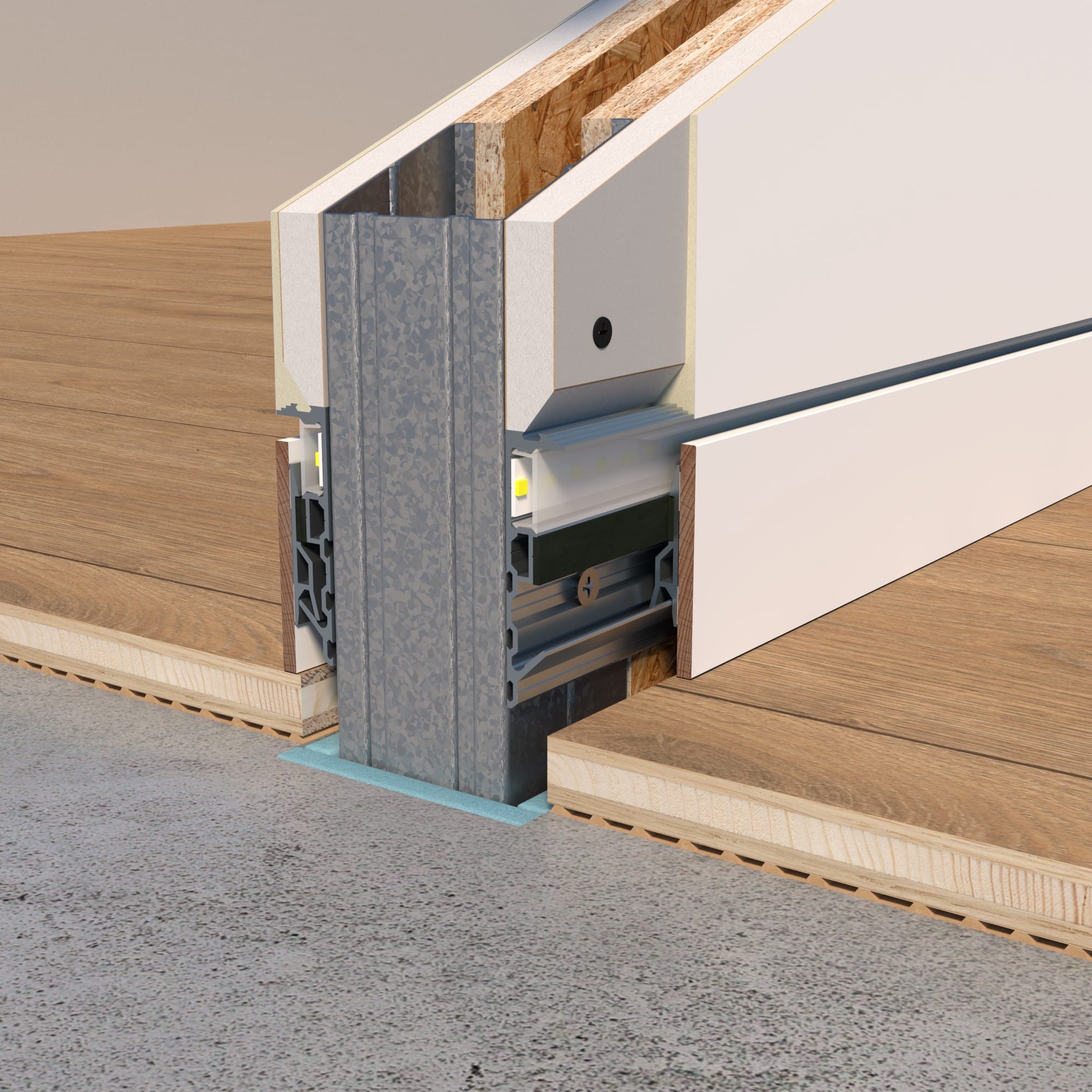 LED 60/15 - Set bündige Sockelleiste mit LED – Bild 7