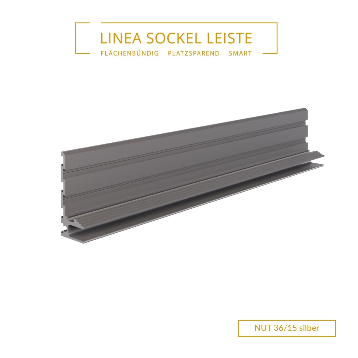 NUT 36/15 - Schattenfugen Profil silber