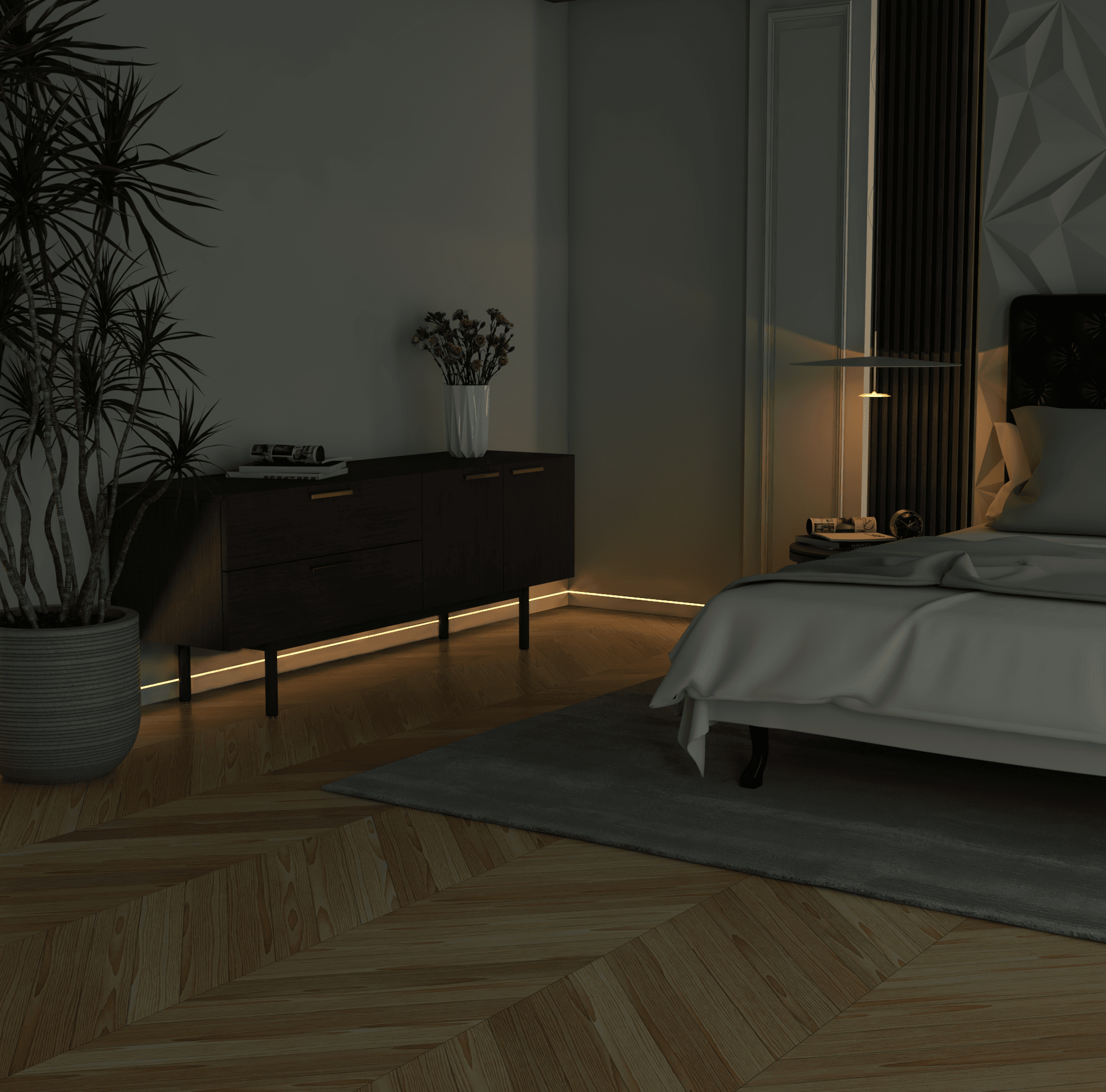 LED 60/15 - Set bündige Sockelleiste mit LED – Bild 10