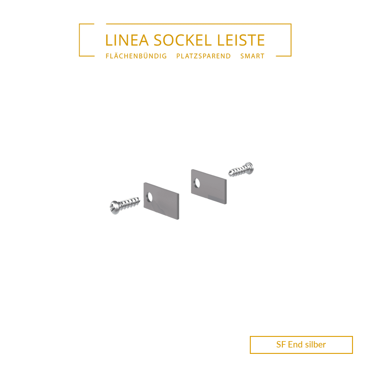 Endkappen für NUT 36/15, silber, 2 Stk