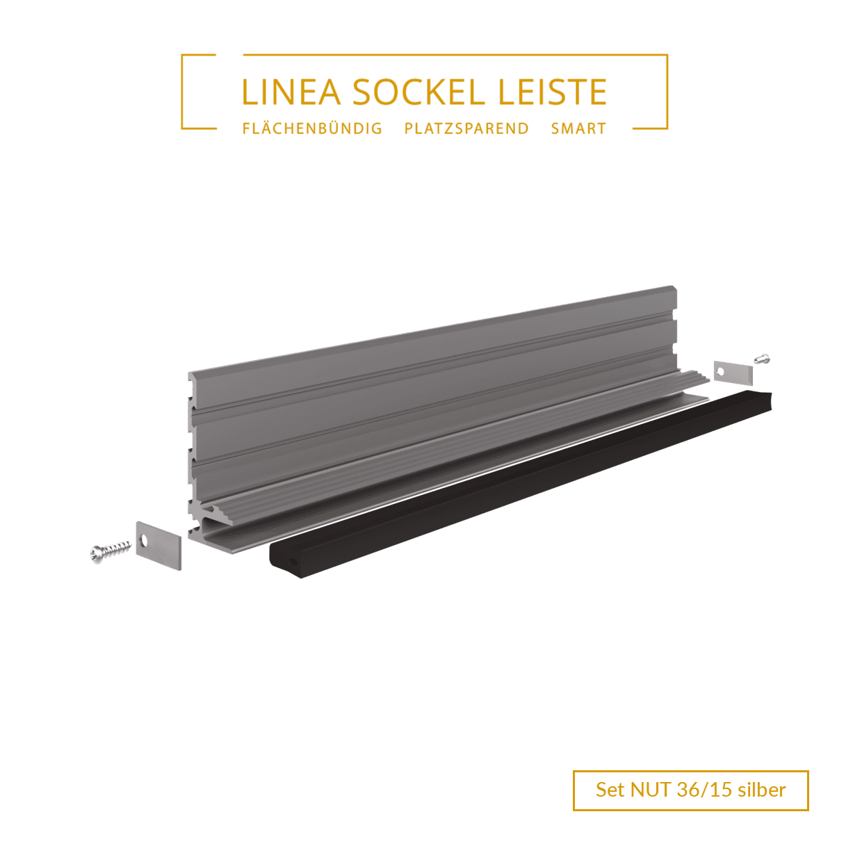 Set NUT 36/15 - Schattenfugen Set silber