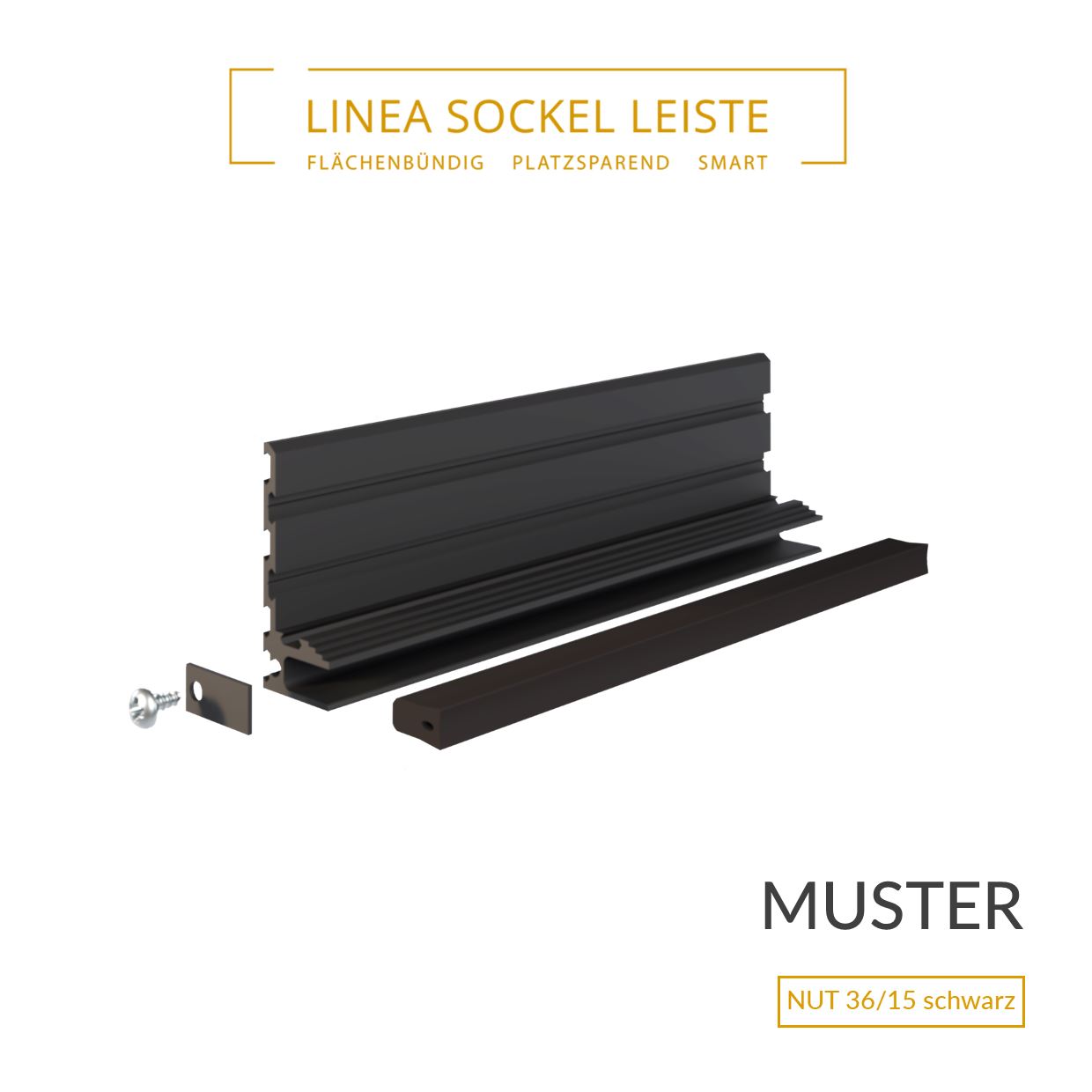 Muster NUT36/15, schwarz